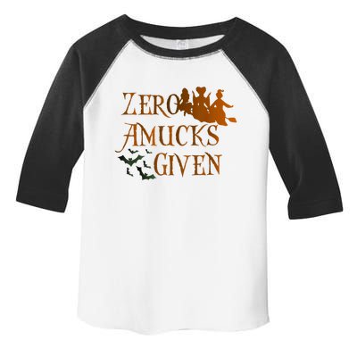 Funny Zero Amucks Given Cute Amuck With Bat Halloween Witch Toddler Fine Jersey T-Shirt