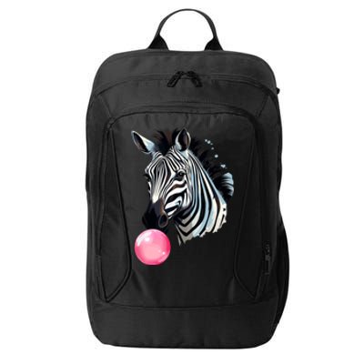 Funny Zebra Bubblegum City Backpack