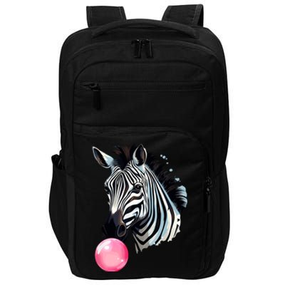 Funny Zebra Bubblegum Impact Tech Backpack