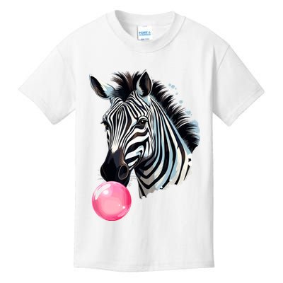 Funny Zebra Bubblegum Kids T-Shirt