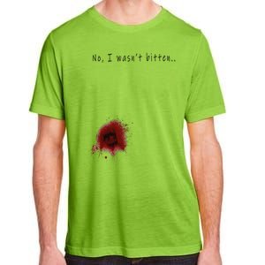 Funny Zombie Bite Halloween Bitten Injury Funny Funny Adult ChromaSoft Performance T-Shirt