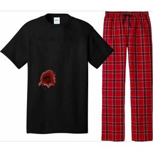 Funny Zombie Bite Halloween Bitten Injury Funny Funny Pajama Set