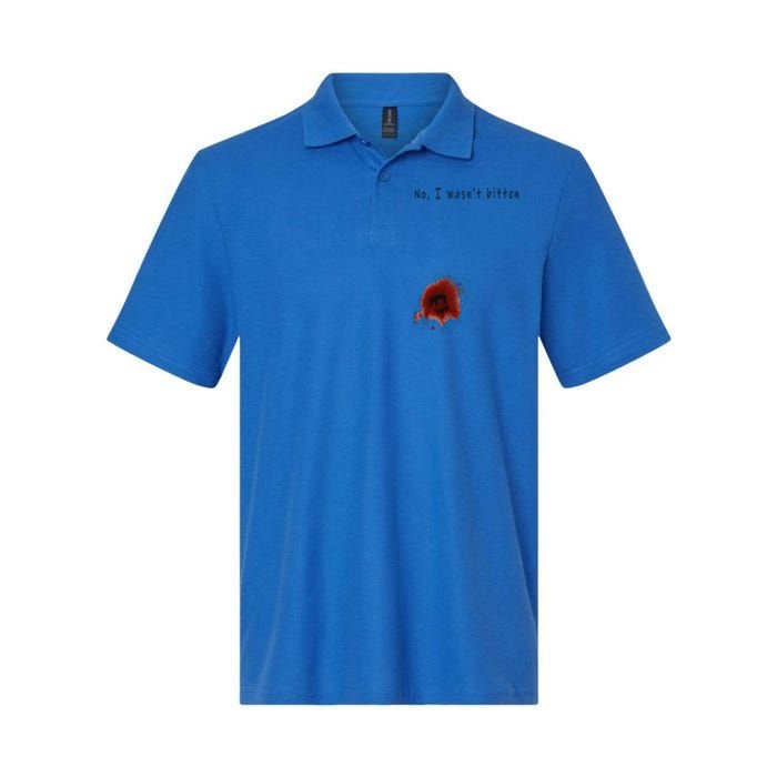 Funny Zombie Bite Halloween Bitten Injury Funny Funny Softstyle Adult Sport Polo