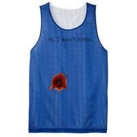 Funny Zombie Bite Halloween Bitten Injury Funny Funny Mesh Reversible Basketball Jersey Tank