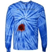 Funny Zombie Bite Halloween Bitten Injury Funny Funny Tie-Dye Long Sleeve Shirt