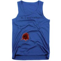 Funny Zombie Bite Halloween Bitten Injury Funny Funny Tank Top