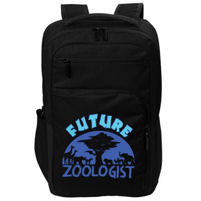 Future Zoologist Cute Zoology Students Funny Zoo Keeper Gift Impact Tech Backpack