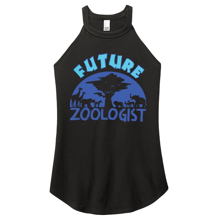 Future Zoologist Cute Zoology Students Funny Zoo Keeper Gift Women's Perfect Tri Rocker Tank