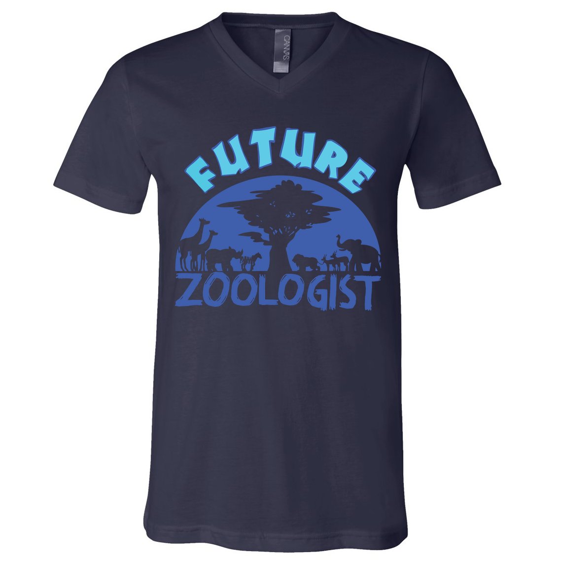 Future Zoologist Cute Zoology Students Funny Zoo Keeper Gift V-Neck T-Shirt