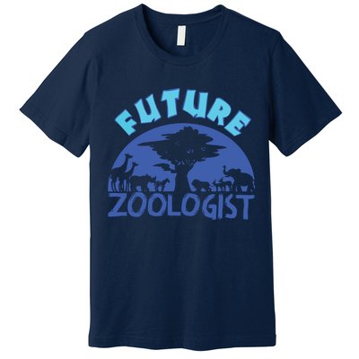 Future Zoologist Cute Zoology Students Funny Zoo Keeper Gift Premium T-Shirt
