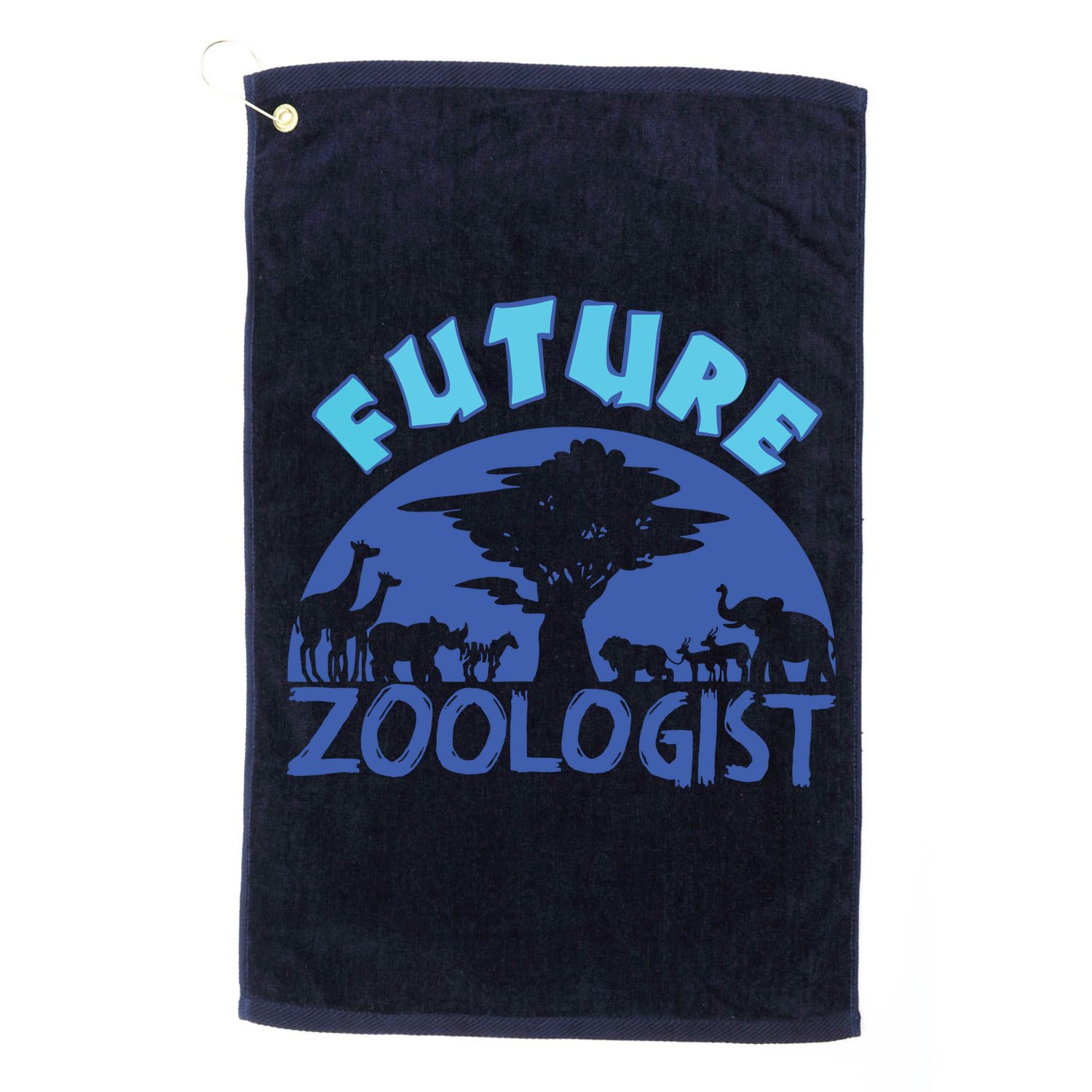 Future Zoologist Cute Zoology Students Funny Zoo Keeper Gift Golf Towel