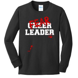 Fearleader Zombie Cheerleader Halloween Costume Kids Long Sleeve Shirt