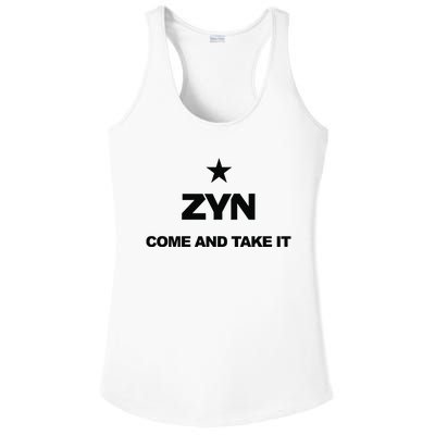 Federal Zyn Crackdown 2024 Zynsurrection Come And Take It Ladies PosiCharge Competitor Racerback Tank