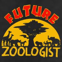 Future Zoologist Cute Zoology Students Funny Zoo Keeper Gift 7 Panel Mesh Trucker Snapback Hat