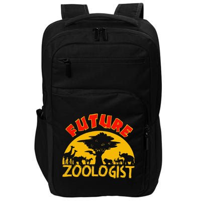 Future Zoologist Cute Zoology Students Funny Zoo Keeper Gift Impact Tech Backpack
