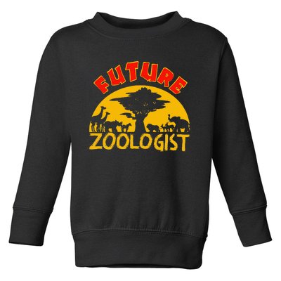 Future Zoologist Cute Zoology Students Funny Zoo Keeper Gift Toddler Sweatshirt