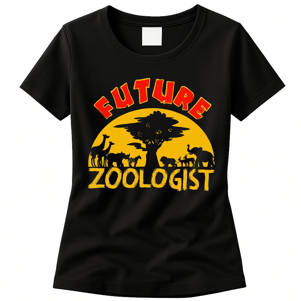 Future Zoologist Cute Zoology Students Funny Zoo Keeper Gift Womens T-Shirt