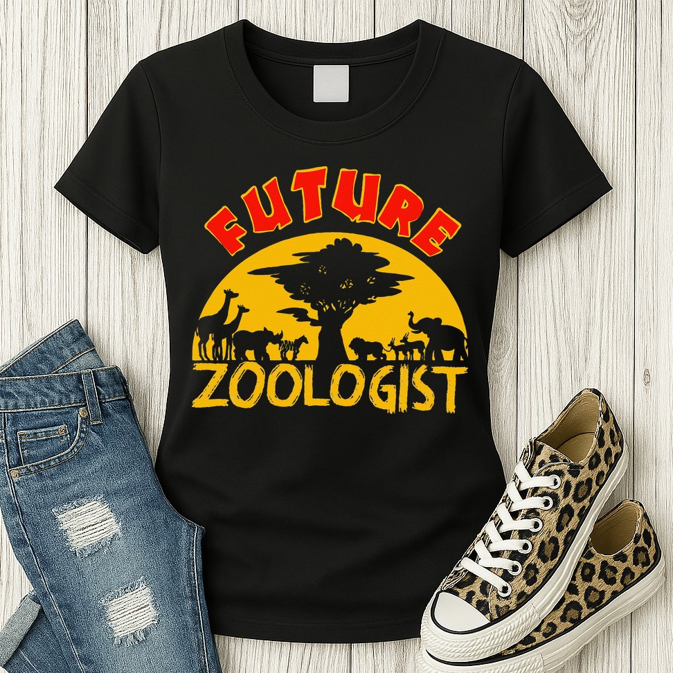 Future Zoologist Cute Zoology Students Funny Zoo Keeper Gift Womens T-Shirt