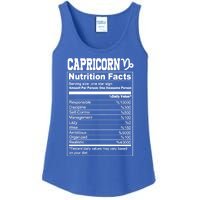 Funny Zodiac Capricorn Nutrition Facts Capricorn Birthday Gift Ladies Essential Tank