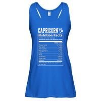 Funny Zodiac Capricorn Nutrition Facts Capricorn Birthday Gift Ladies Essential Flowy Tank