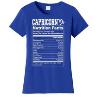 Funny Zodiac Capricorn Nutrition Facts Capricorn Birthday Gift Women's T-Shirt