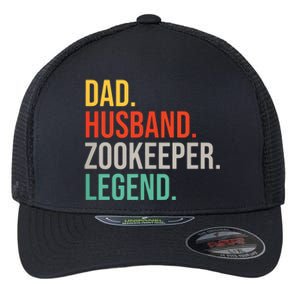 Funny Zookeeper Dad Husband Zoo Animal Keeper Fathers Day Flexfit Unipanel Trucker Cap