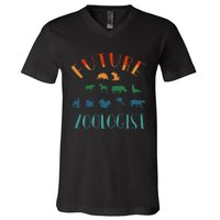 Future Zoologist Designs Zookeeper Costume V-Neck T-Shirt