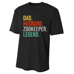 Funny Zookeeper Dad Husband Zoo Animal Keeper Father´s Day Performance Sprint T-Shirt