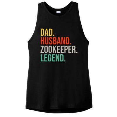 Funny Zookeeper Dad Husband Zoo Animal Keeper Father´s Day Ladies PosiCharge Tri-Blend Wicking Tank