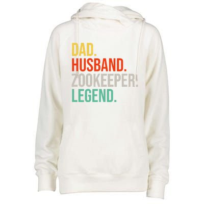 Funny Zookeeper Dad Husband Zoo Animal Keeper Father´s Day Womens Funnel Neck Pullover Hood