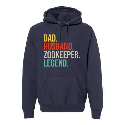 Funny Zookeeper Dad Husband Zoo Animal Keeper Father´s Day Premium Hoodie