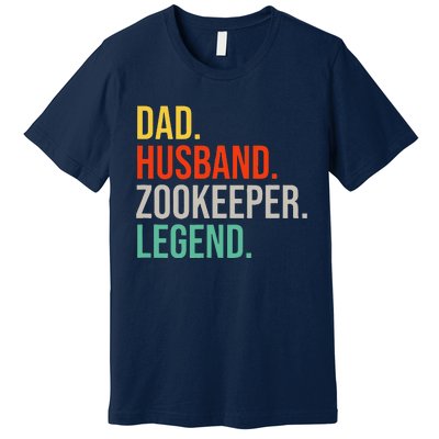 Funny Zookeeper Dad Husband Zoo Animal Keeper Father´s Day Premium T-Shirt