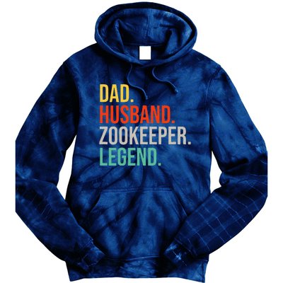 Funny Zookeeper Dad Husband Zoo Animal Keeper Father´s Day Tie Dye Hoodie