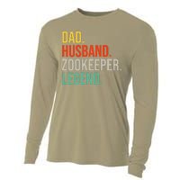 Funny Zookeeper Dad Husband Zoo Animal Keeper Father´s Day Cooling Performance Long Sleeve Crew