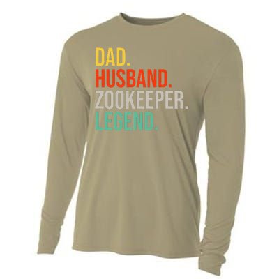 Funny Zookeeper Dad Husband Zoo Animal Keeper Father´s Day Cooling Performance Long Sleeve Crew