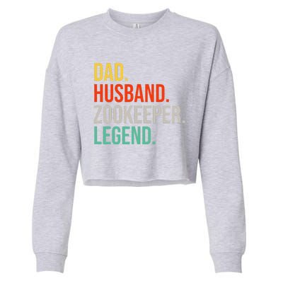 Funny Zookeeper Dad Husband Zoo Animal Keeper Father´s Day Cropped Pullover Crew