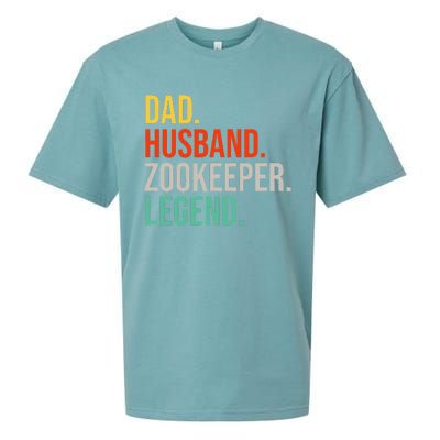 Funny Zookeeper Dad Husband Zoo Animal Keeper Father´s Day Sueded Cloud Jersey T-Shirt