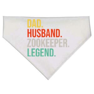 Funny Zookeeper Dad Husband Zoo Animal Keeper Father´s Day USA-Made Doggie Bandana