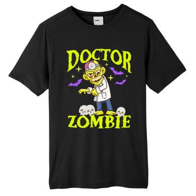 Funny Zombie Doctor Spooky Halloween Costume For Doctors Tall Fusion ChromaSoft Performance T-Shirt