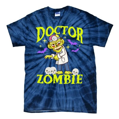 Funny Zombie Doctor Spooky Halloween Costume For Doctors Tie-Dye T-Shirt