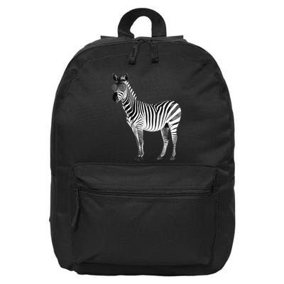 Funny Zebra Design For Animal Zebra Lover 16 in Basic Backpack