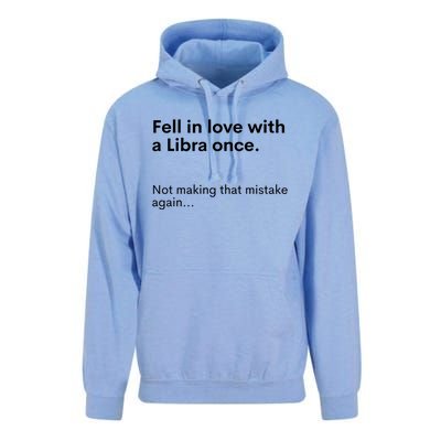 Funny Zodiac Fell In Love With An Libra Once Astrology Gift Unisex Surf Hoodie