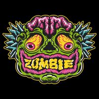 Funny Zombie Face Halloween Cooling Performance Crew T-Shirt