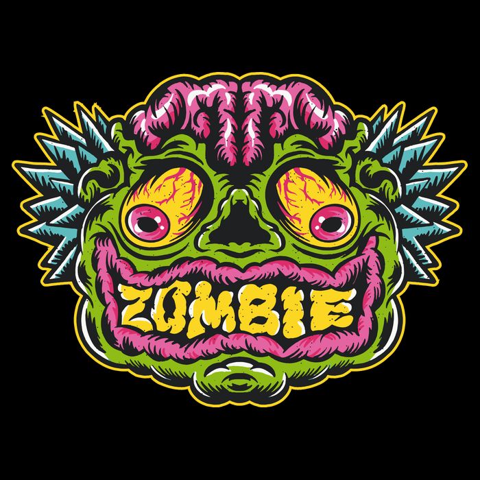 Funny Zombie Face Halloween Cooling Performance Crew T-Shirt