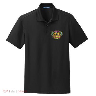Funny Zombie Face Halloween Dry Zone Grid Polo