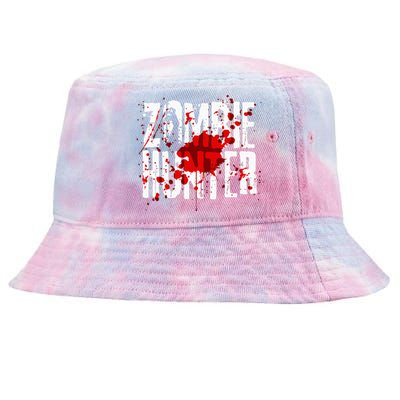 Funny Zombie Hunter Design For Halloween Hunting Tie-Dyed Bucket Hat