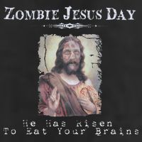 Funny Zombie Jesus Day He Has Risen Sarcastic Easter 7 Panel Mesh Trucker Snapback Hat