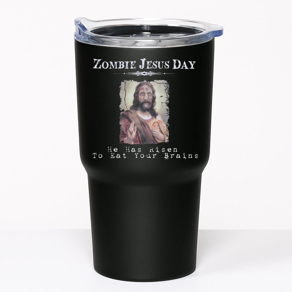 Funny Zombie Jesus Day He Has Risen Sarcastic Easter Tumbler