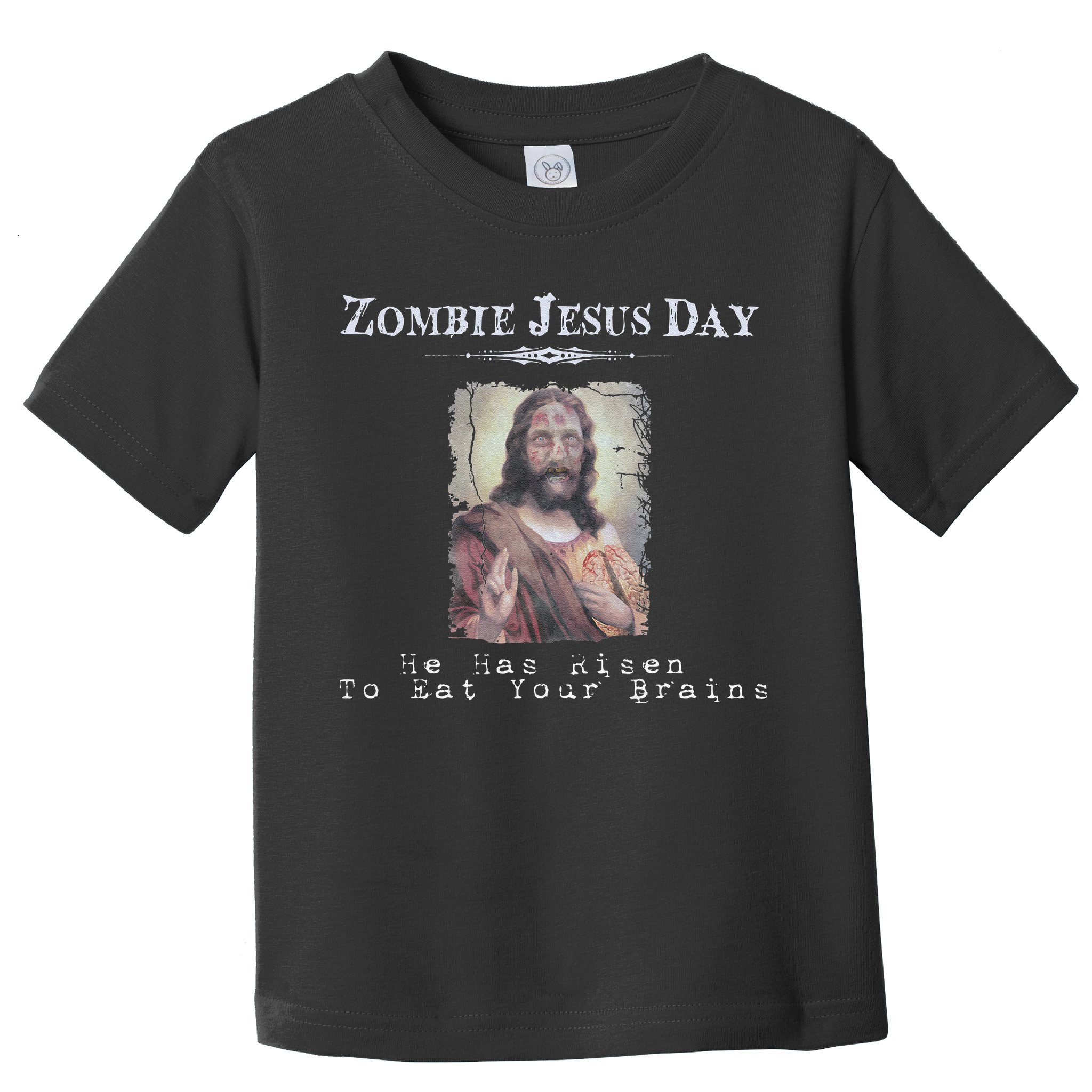 Funny Zombie Jesus Day He Has Risen Sarcastic Easter Toddler T-Shirt