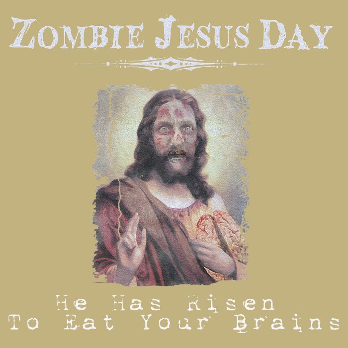 Funny Zombie Jesus Day He Has Risen Sarcastic Easter Button